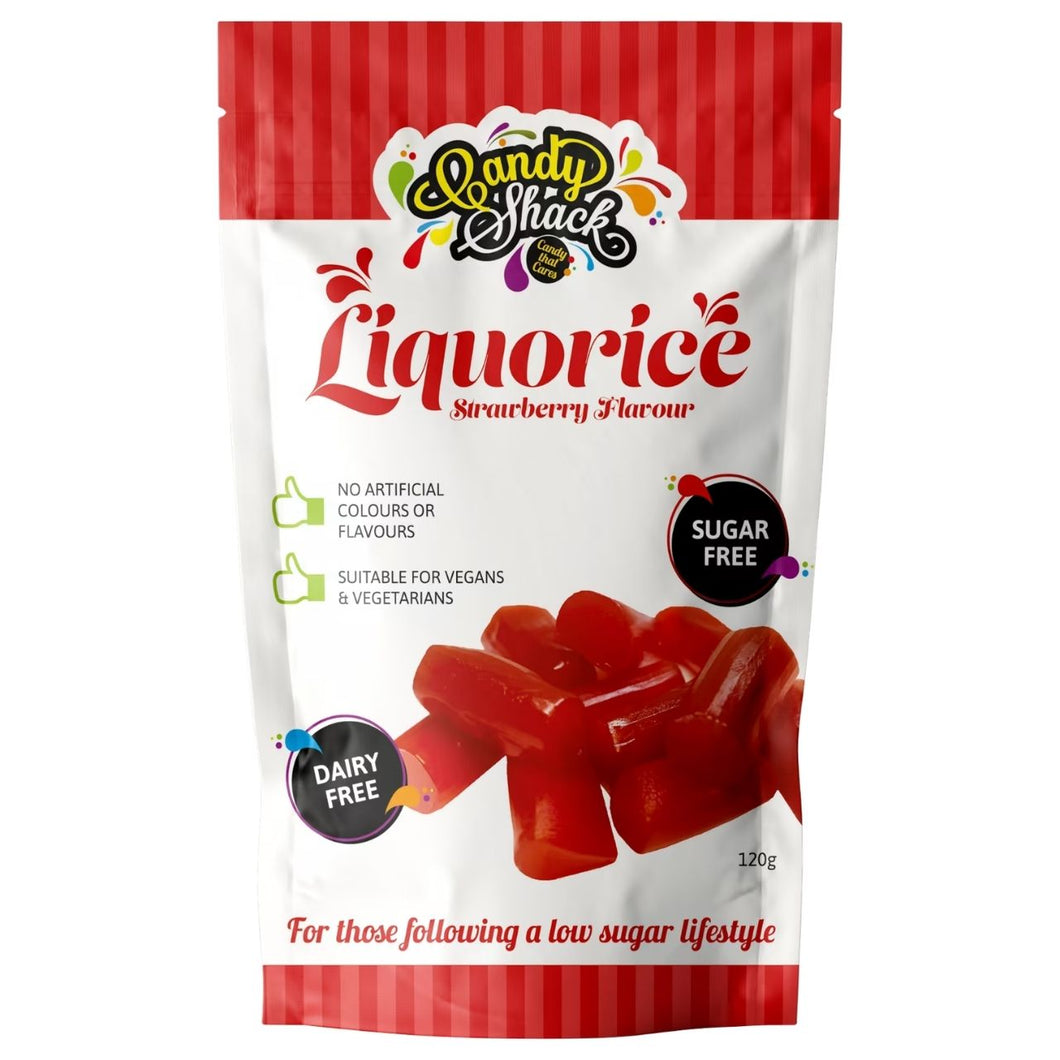 Candy Shack Strawberry Flavour Liquorice - Sugar Free 120g