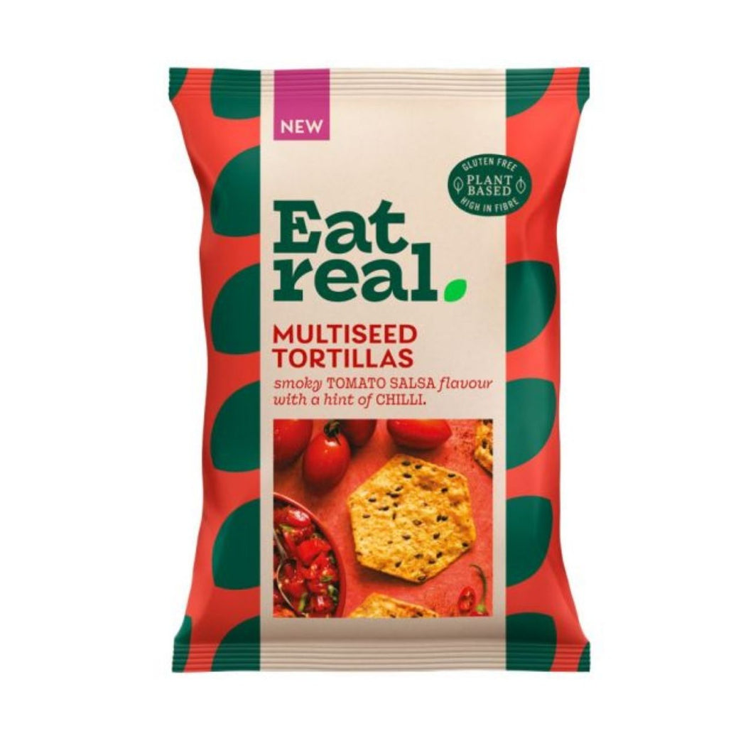 Eat Real Multiseed Tortilla Smoky Paprika Salsa Chips 160g
