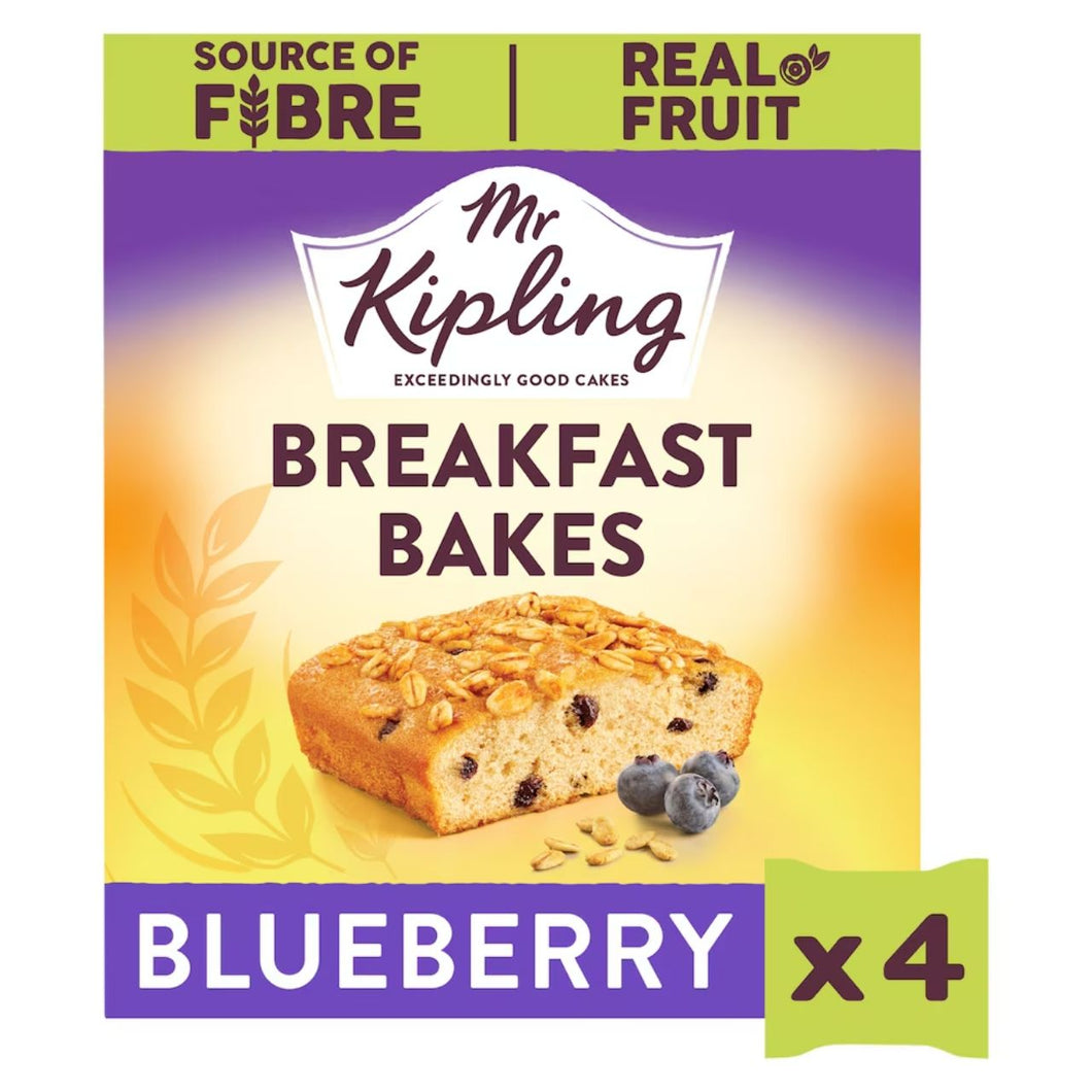 Mr Kipling Blueberry Breakfast Bakes Snack Cakes 4 pack
