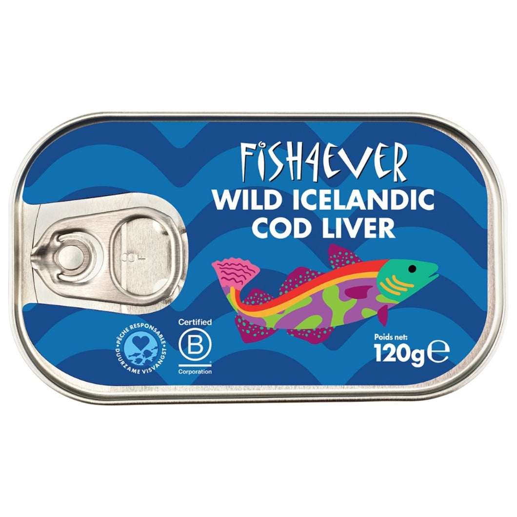 Fish 4 Ever Wild Icelandic Cod Liver 120g