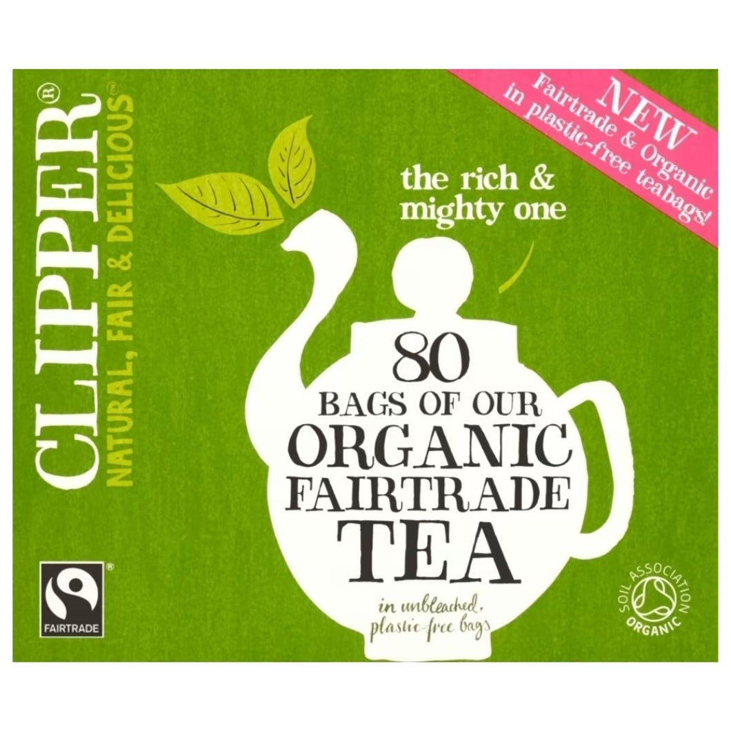 Clipper 80 Organic Fairtrade Teabags 232g
