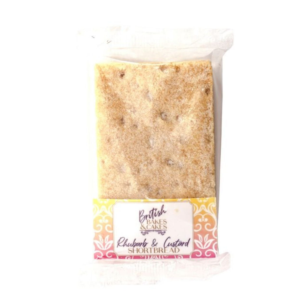 British Bakes & Cakes Rhubarb & Custard Shortbread 70g
