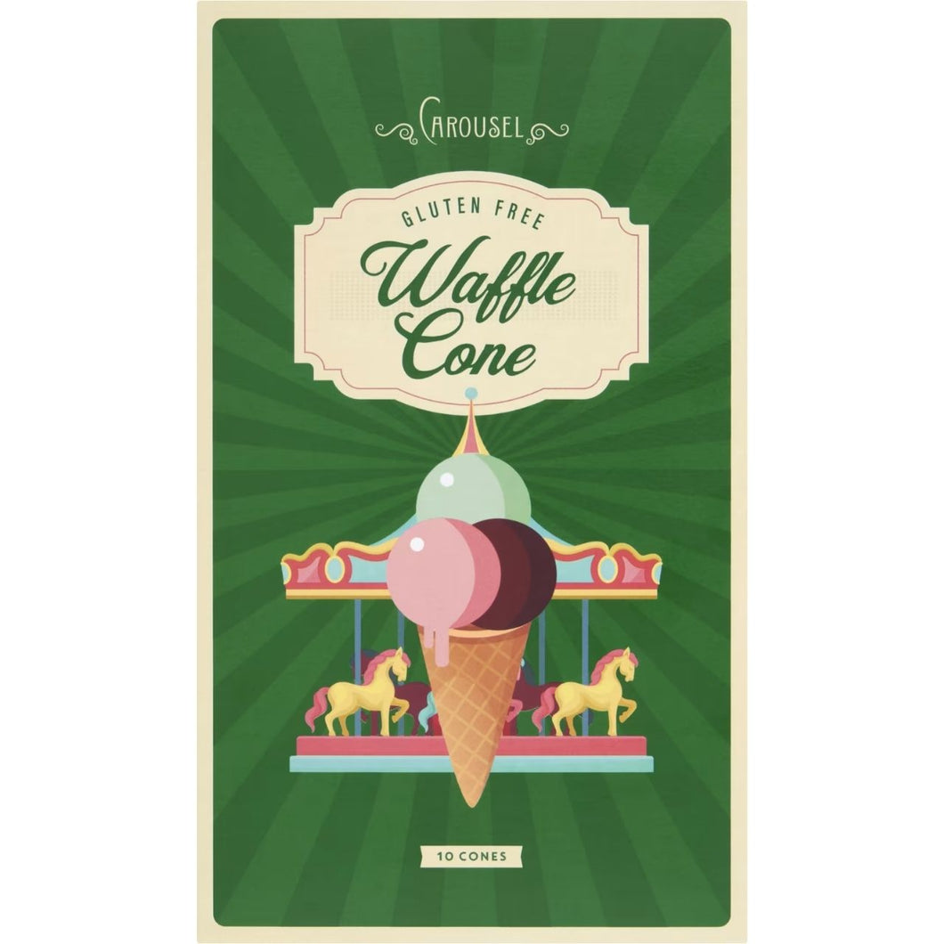 Carousel 10 Gluten Free Waffle Cones