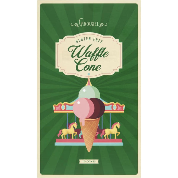 Carousel 10 Gluten Free Waffle Cones