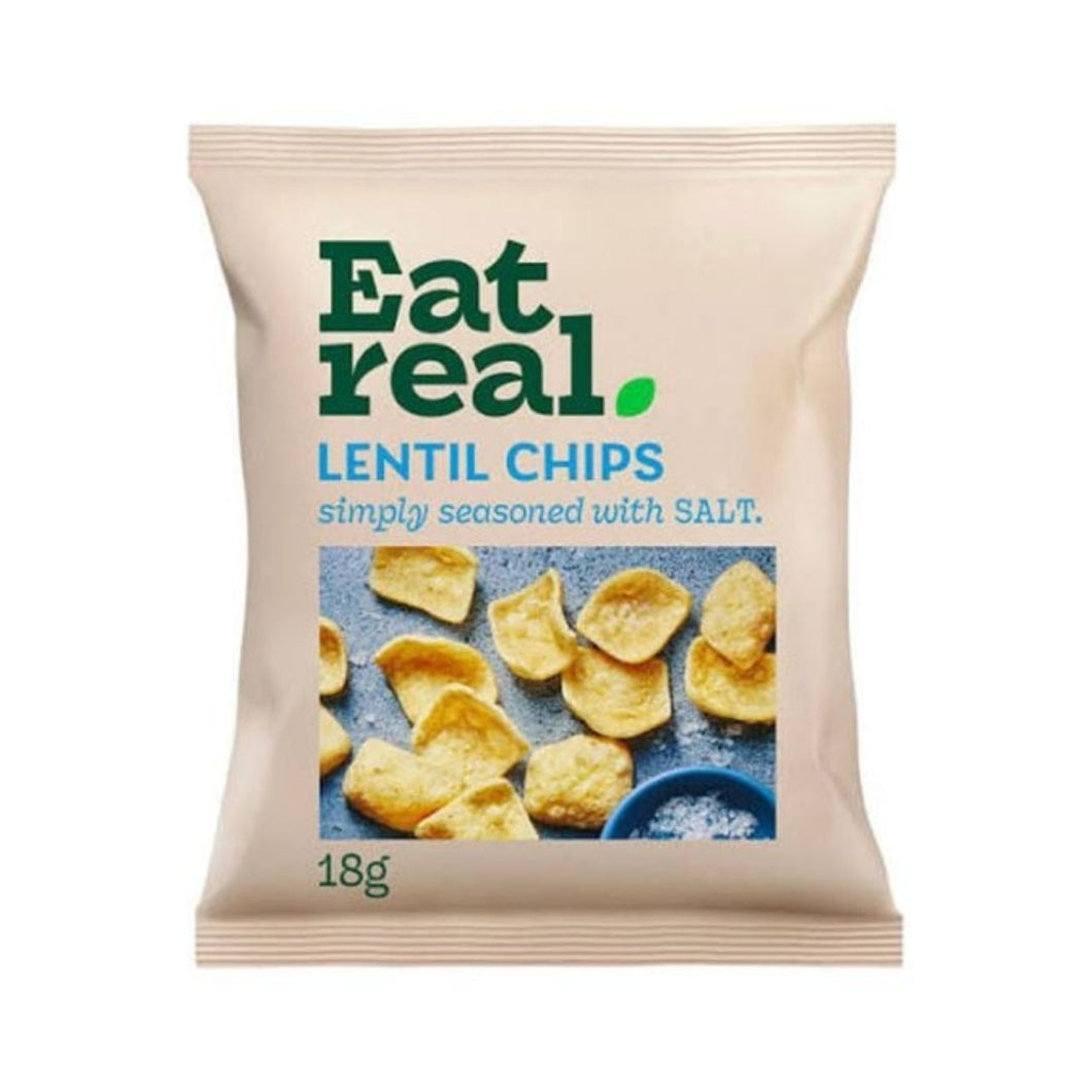 Eat Real Salted Lentil Chips 18g