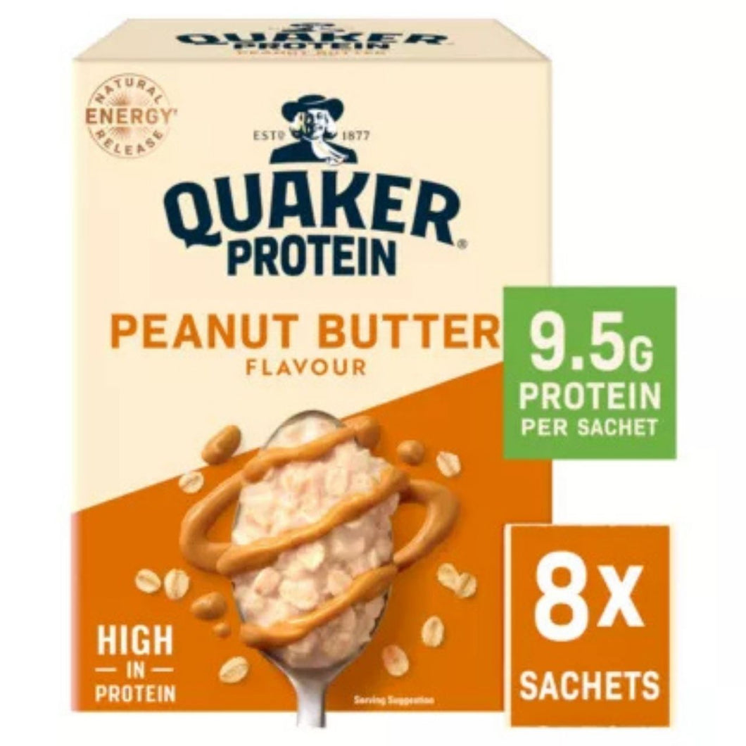 Quaker Oats High Protein Peanut Butter Porridge Sachets 8x43g