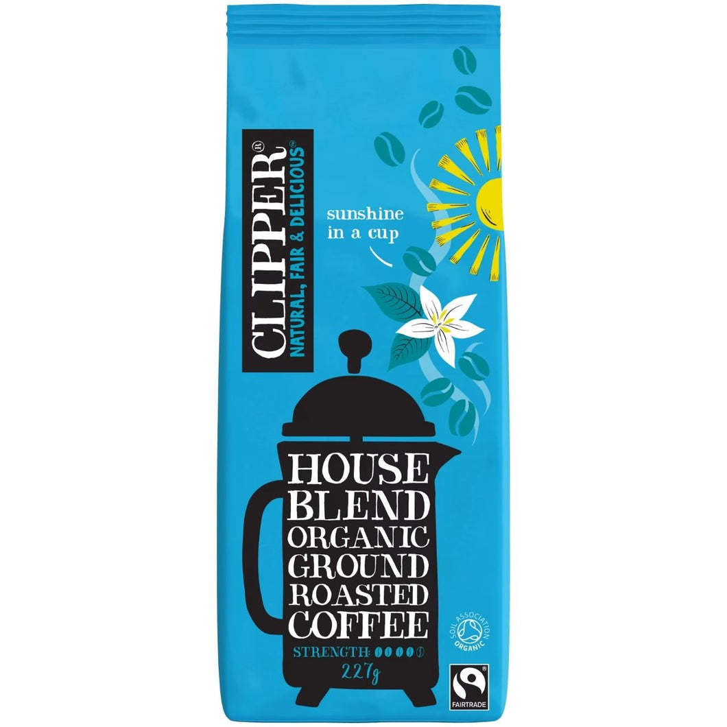Clipper House Blend Organic Ground Roasted Coffee 227g