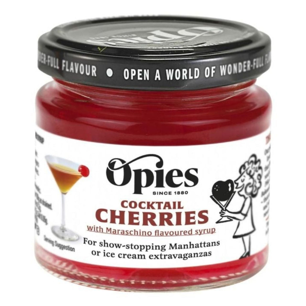 Opies Cocktail Cherries Maraschino Flavour 130g