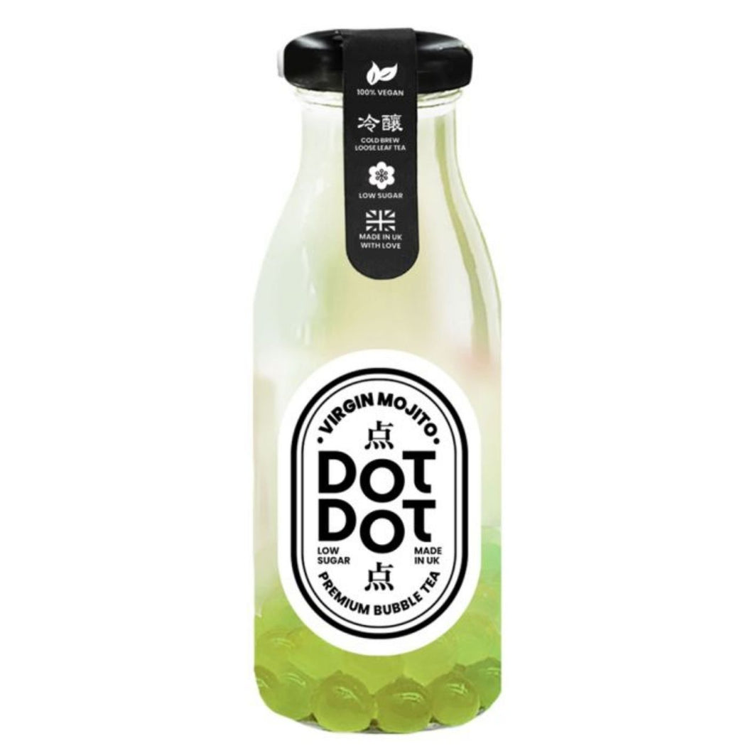 Dot Dot Virgin Mojito Bubble Mocktail Glass Bottle 250ml
