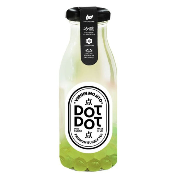 Dot Dot Virgin Mojito Bubble Mocktail Glass Bottle 250ml