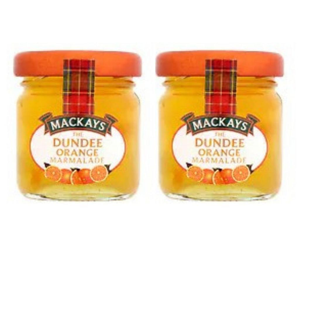 Mackays Mini Dundee Marmalade SMALL JAR  42g,  Pack of 2