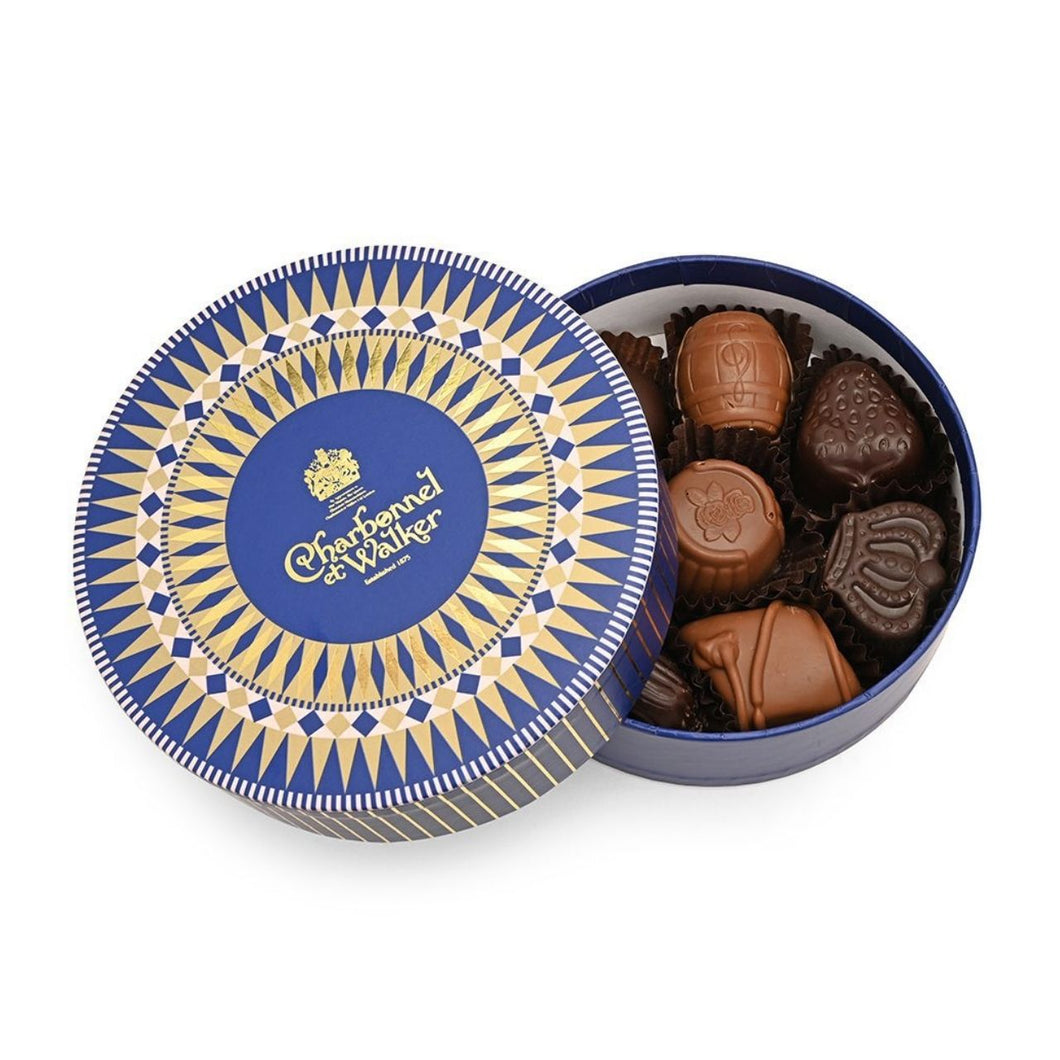 Charbonnel et Walker Victorian Circle – 8 Piece Milk and Dark Chocolate Selection – with alcohol