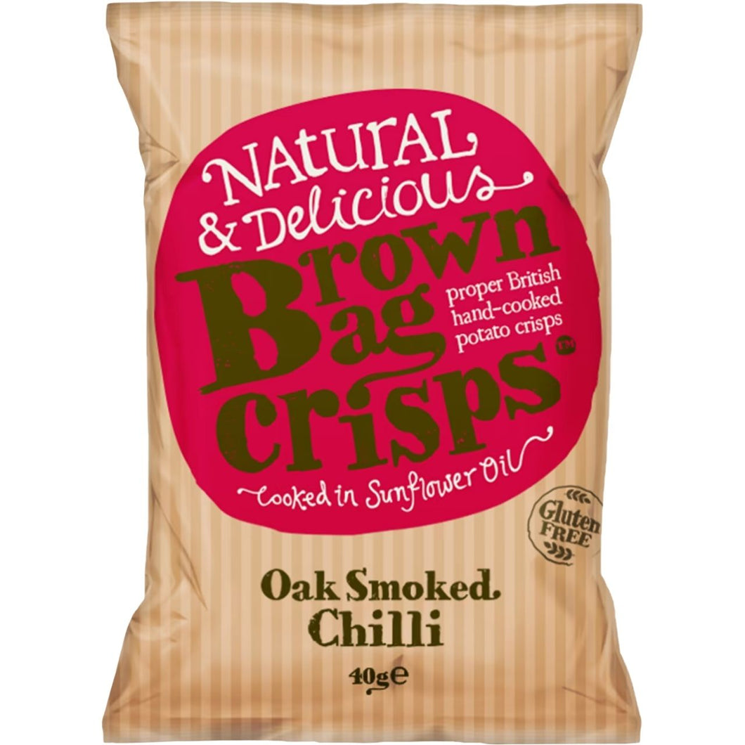 Brown Bag Crisps Oak Smoked Chilli 40g
