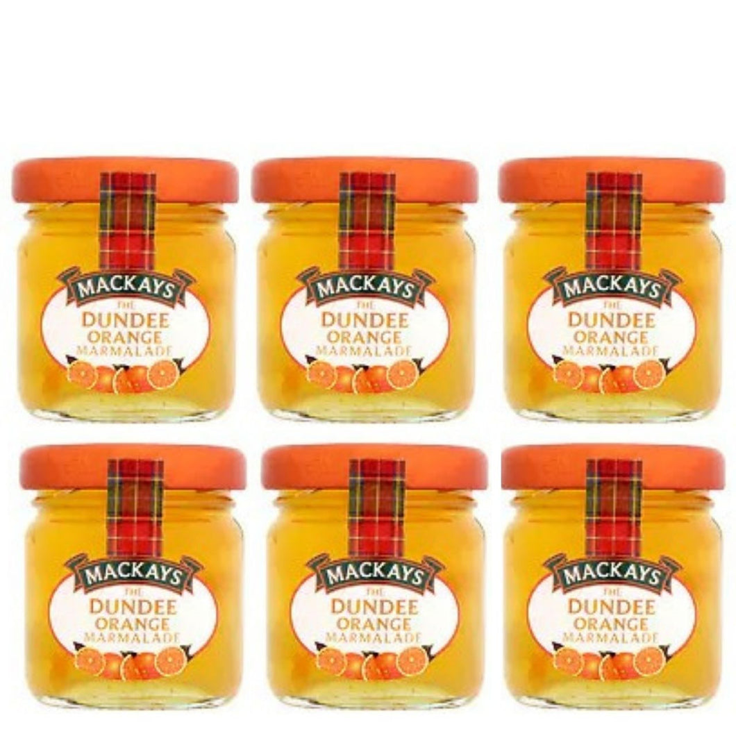 Mackays Mini Dundee Marmalade SMALL JAR  42g,  Pack of 6