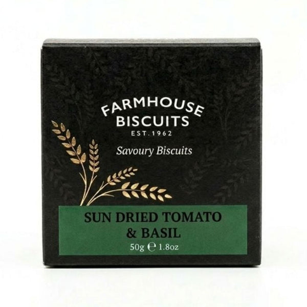 Farmhouse Biscuits Sundried Tomatoes & Basil Savoury Biscuits 50g