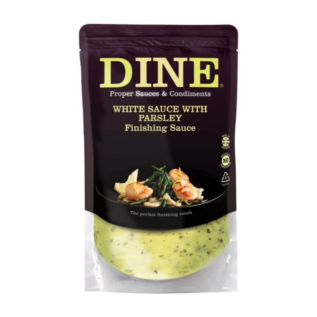 Atkins & Potts Dine In  White Sauce with Parsley Finishing Sauce  350g