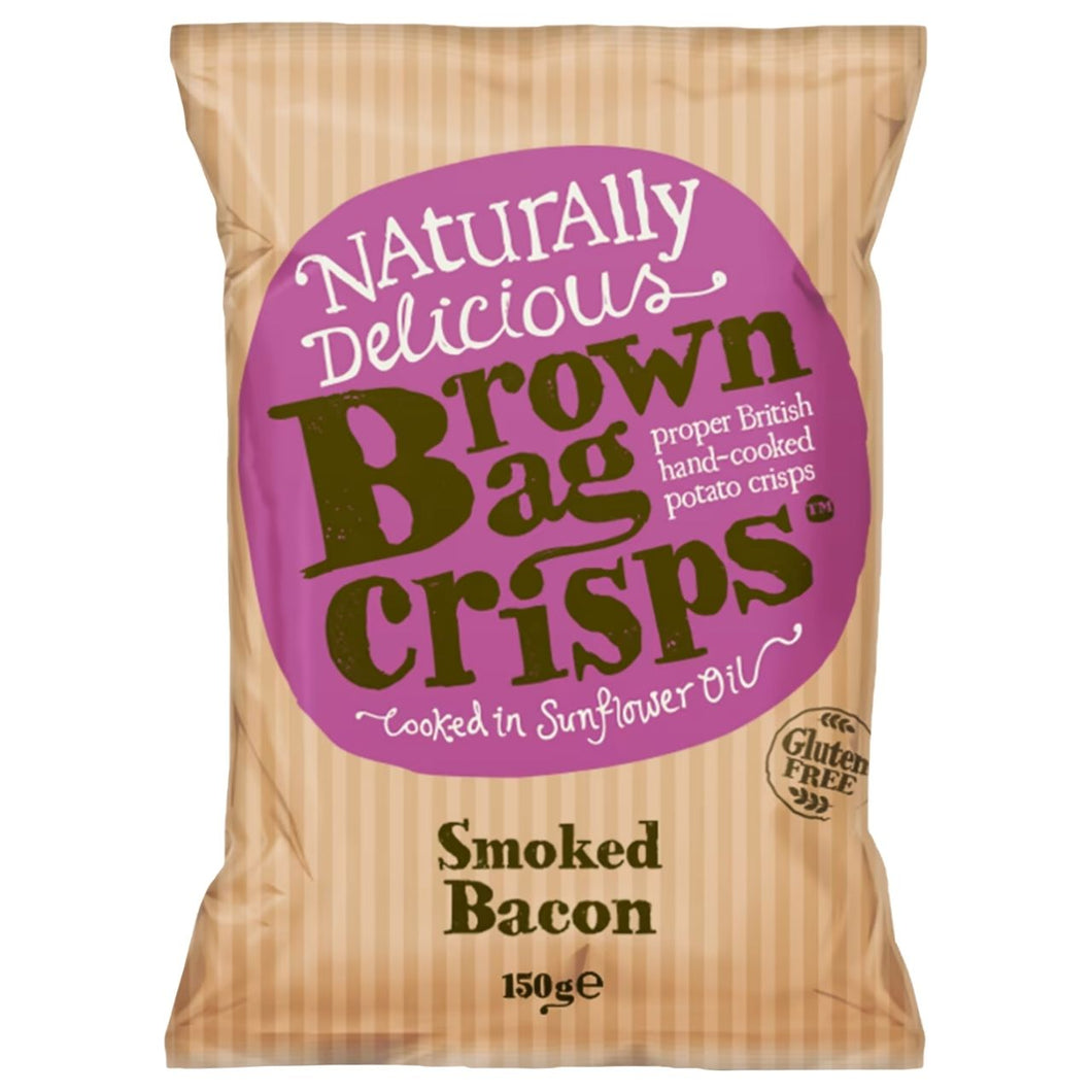 Brown Bag Crisps Smoked Bacon 150g