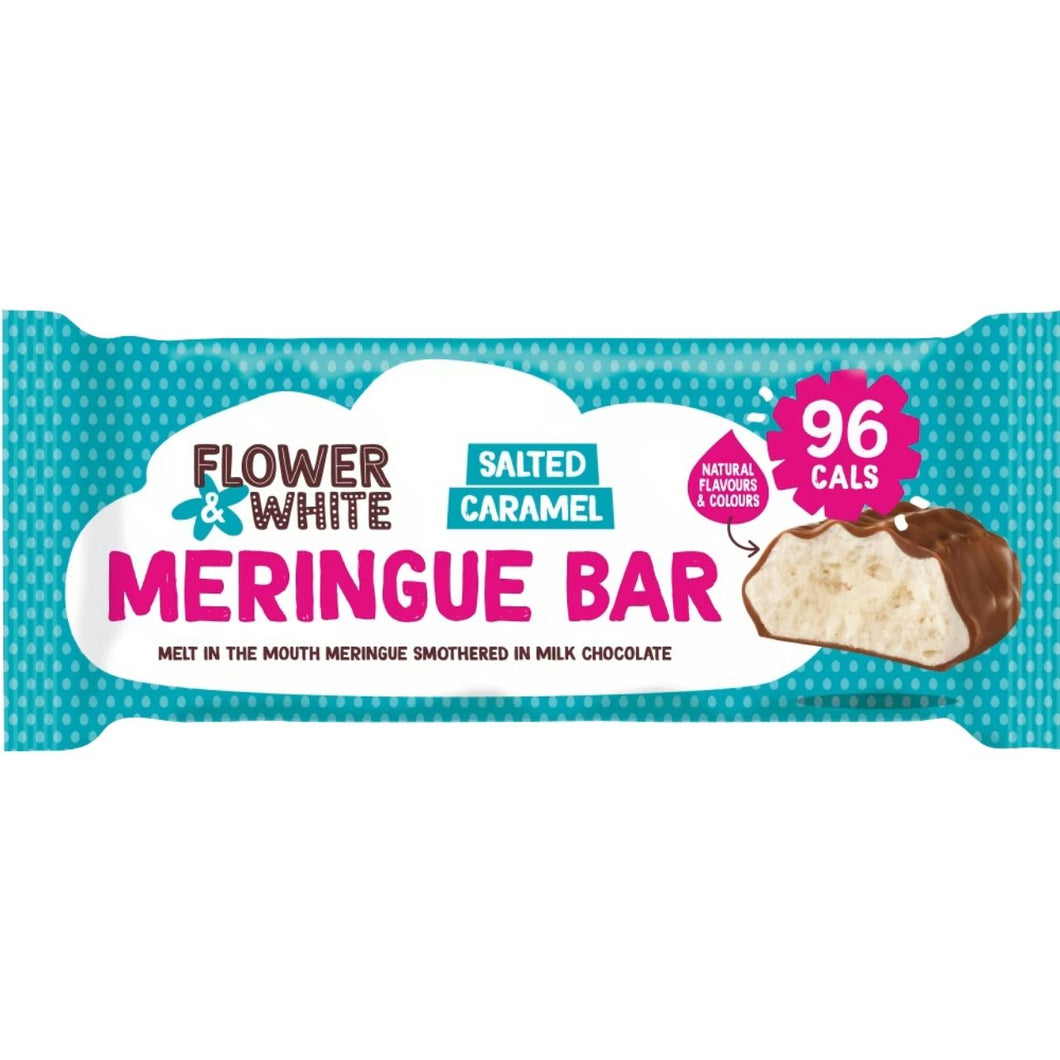 Flower & White Meringue Bar - Salted Caramel 20g