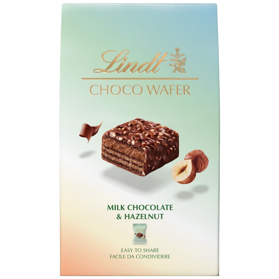 Lindt Choco Wafer - Milk Chocolate & Hazelnuts 135g