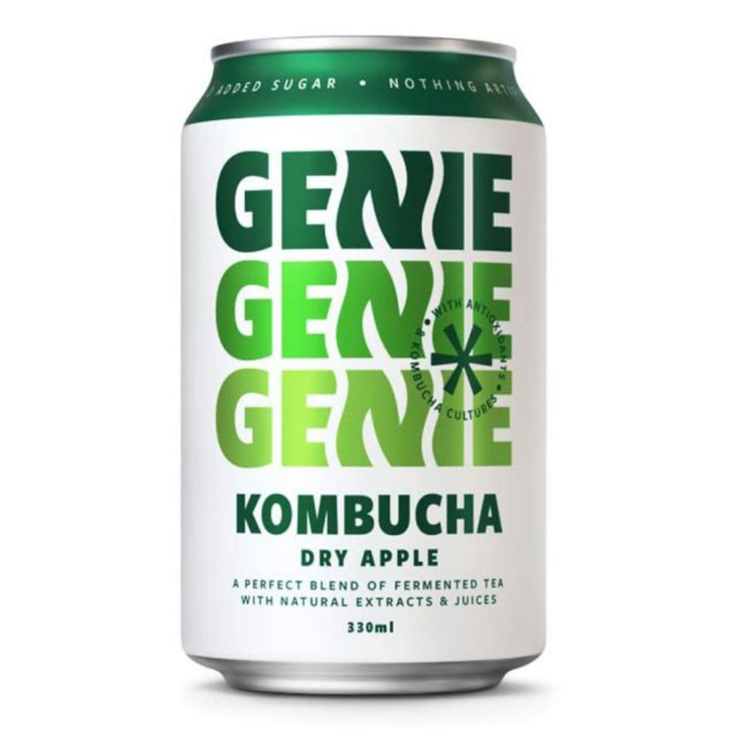 Genie Dry Apple Kombucha 330ml
