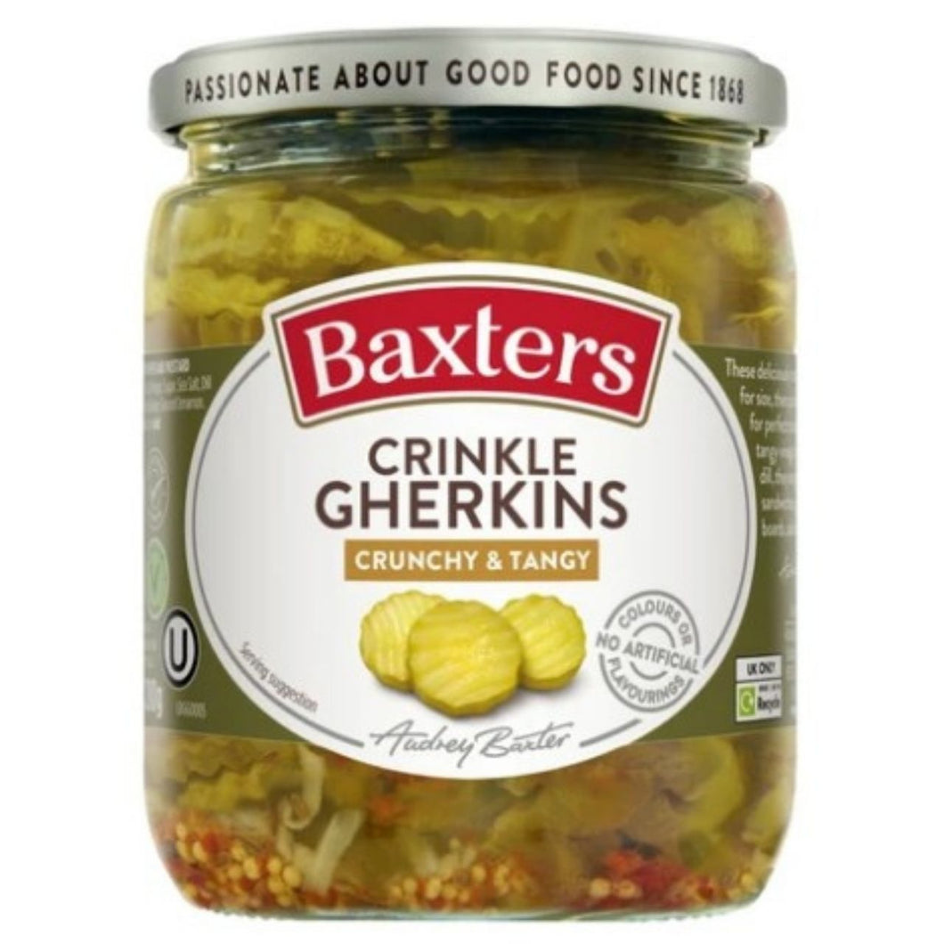 Baxters Tangy Crinkle Gherkins 500g