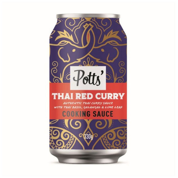Potts Thai Red Curry Cooking Sauce Can 330g