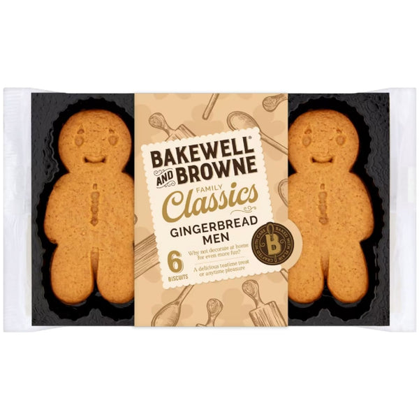 Bakewell And Browne 6 Gingerbread Men 100g