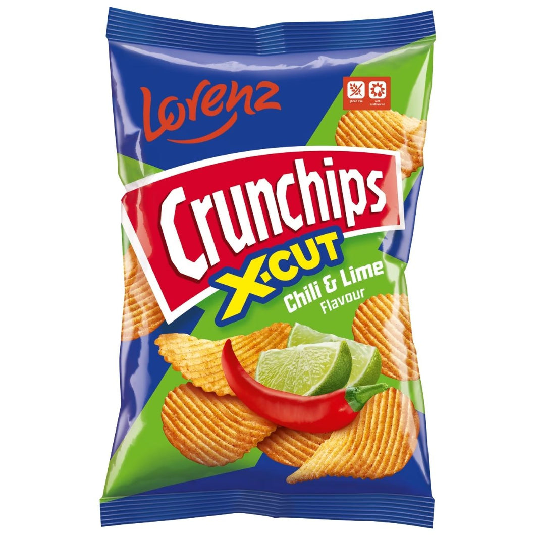 Lorenz Crunchips X-Cut - Chilli & Lime 130g