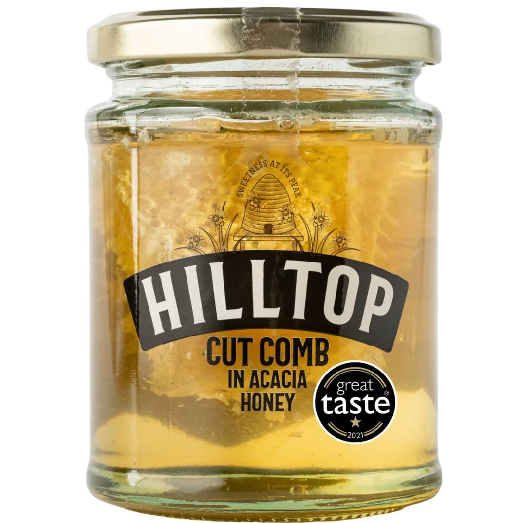 Hilltop Cut Comb in Acacia Honey 340g