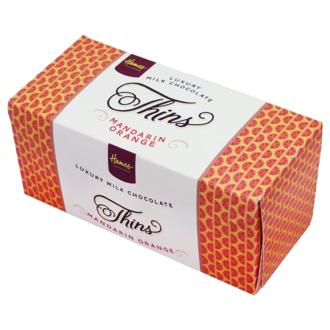 Hames Luxury Milk Chocolate Mandarin Orange Thins 145g