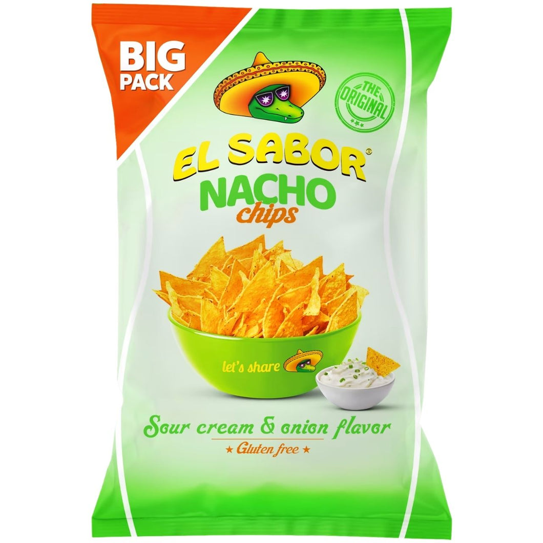 El Sabor Nacho Chips - Sour Cream & Onion Flavour 180g
