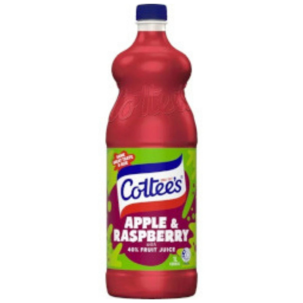 Cottees Cordial - Apple & Raspberry 1lt