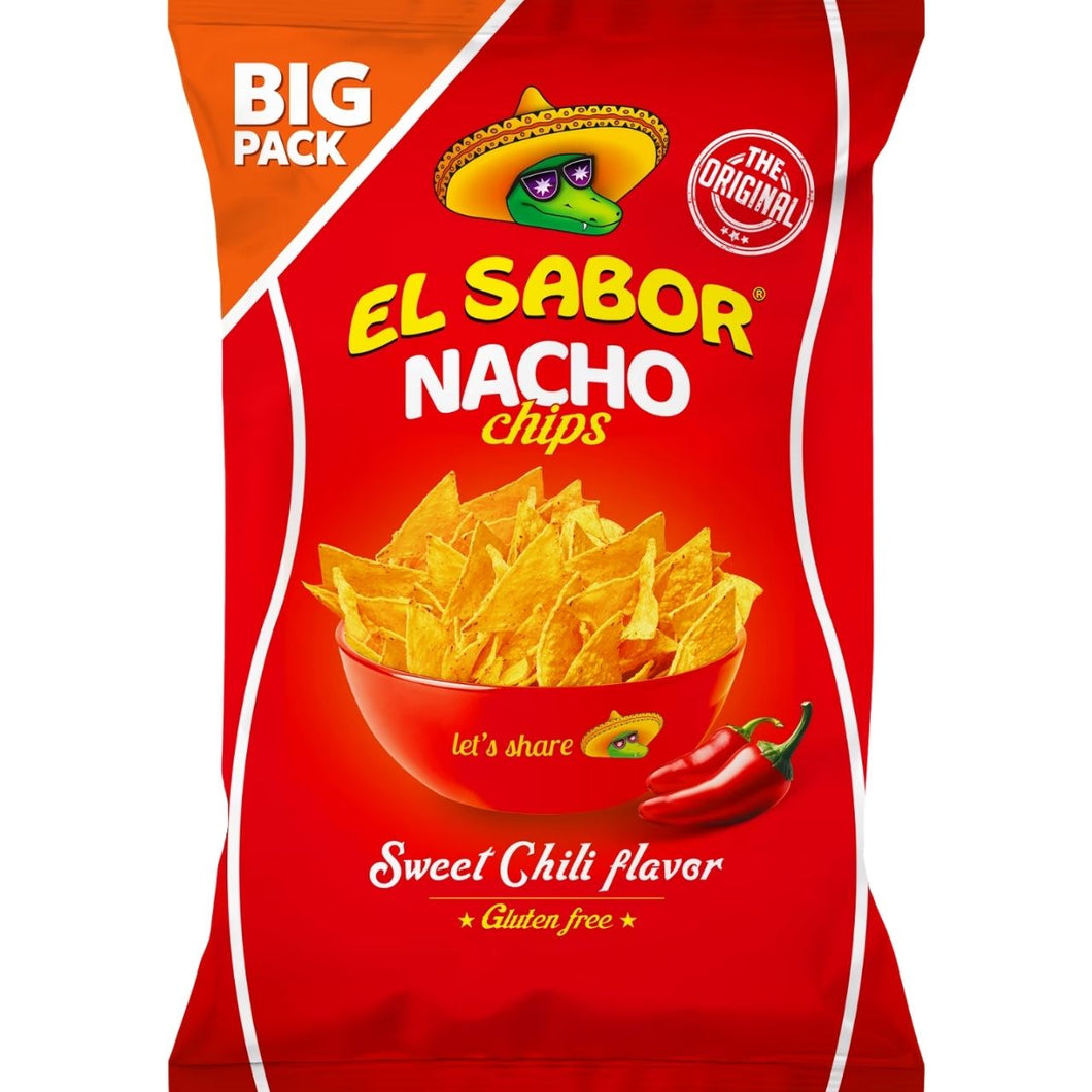El Sabor Nacho Chips - Sweet Chili Flavour 180g