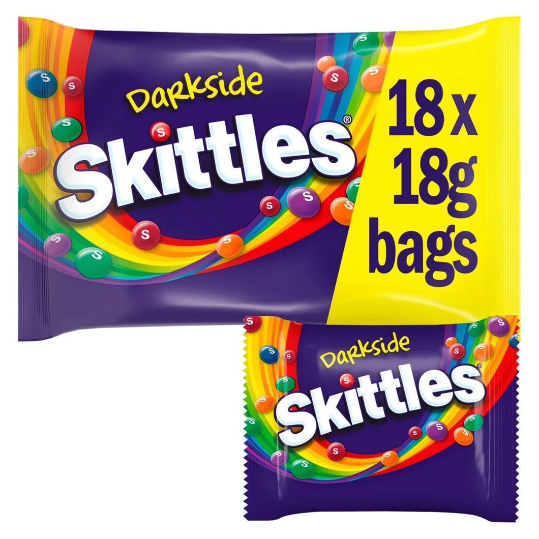 Skittles Limited Edition Darkside Sweets Fun Size Bags Multipack 18 x 18g