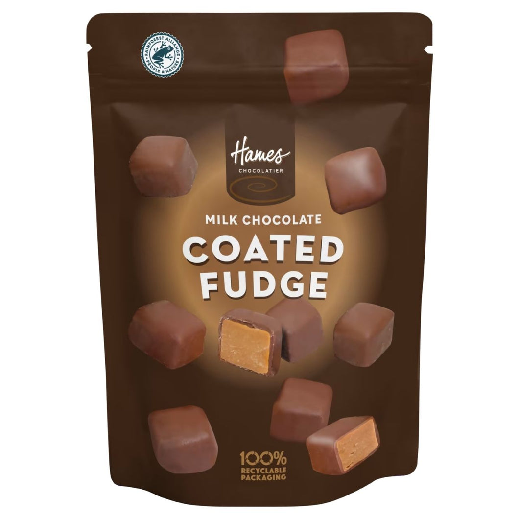 Hames Milk Chocolate Coated Fudge 100g