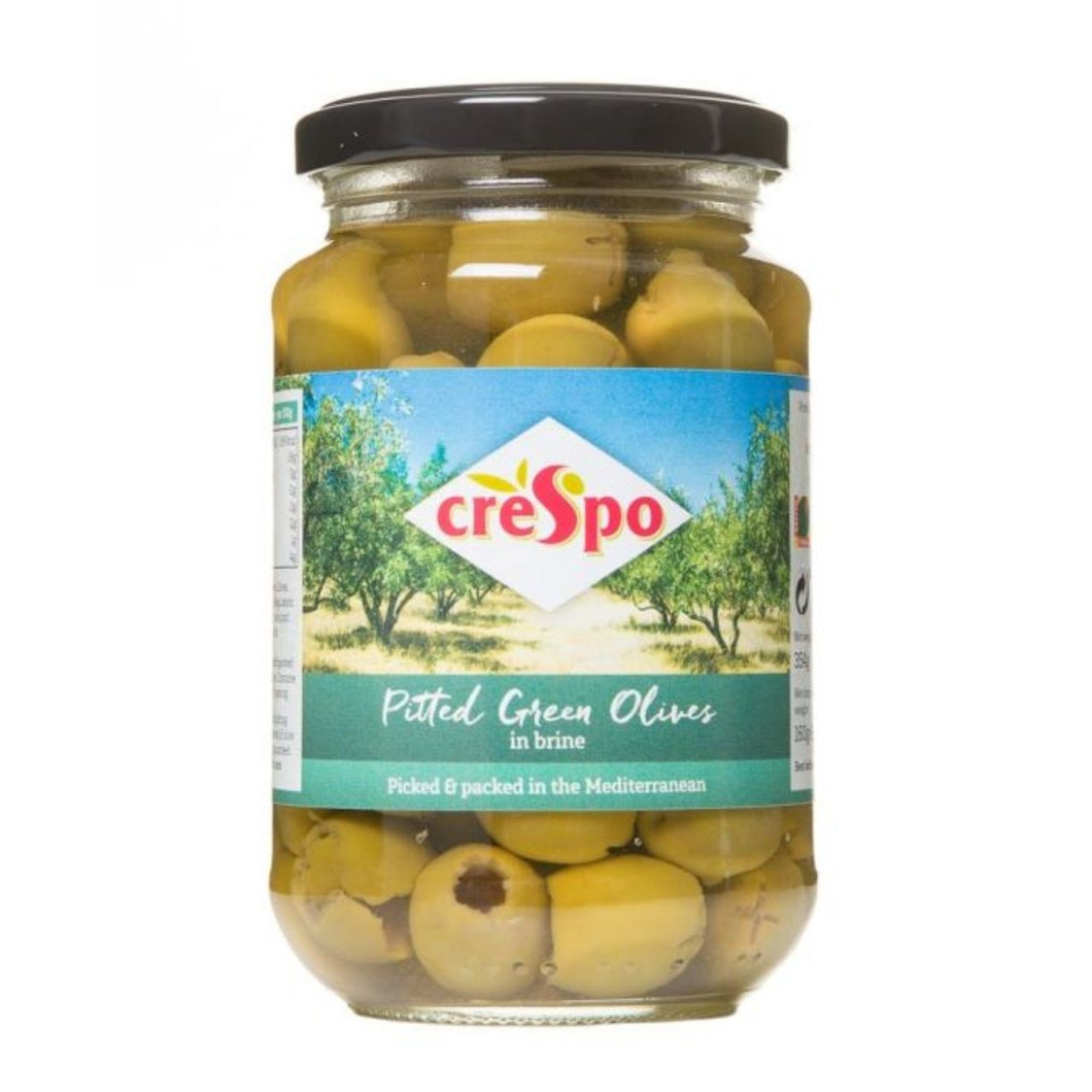 Crespo Pitted Green Olives 354g