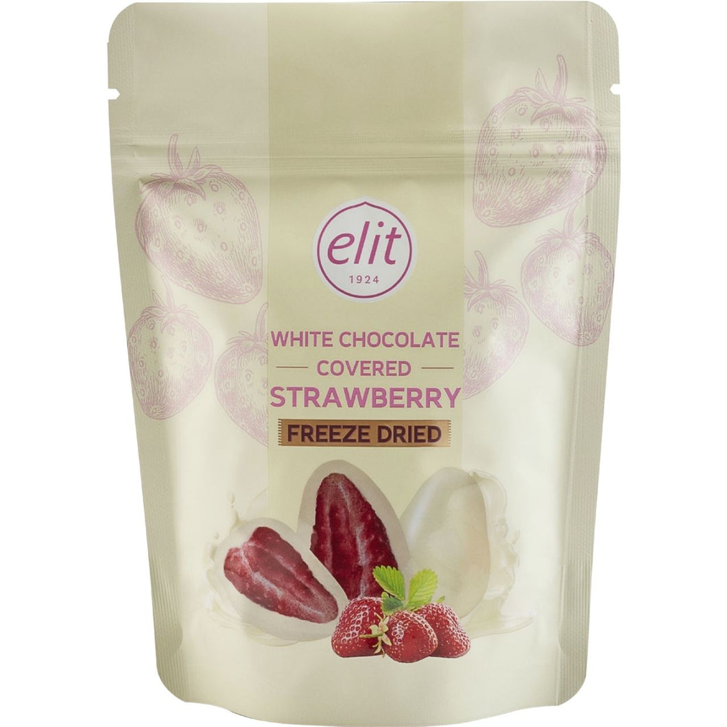 Elit White Chocolate Covered Strawberry - Freeze Dried 80g