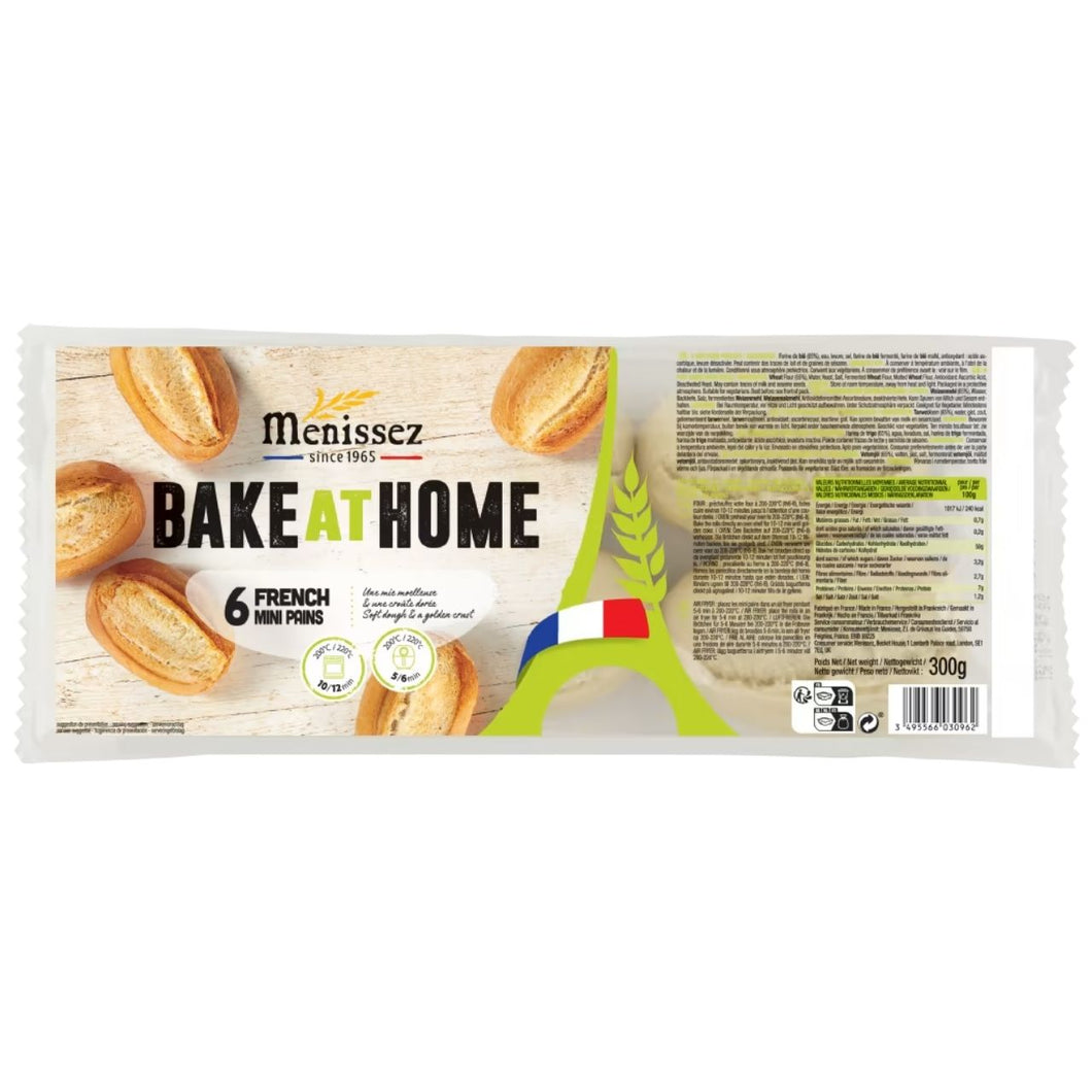 Menissez Bake At Home - 6 French Mini Pains 300g