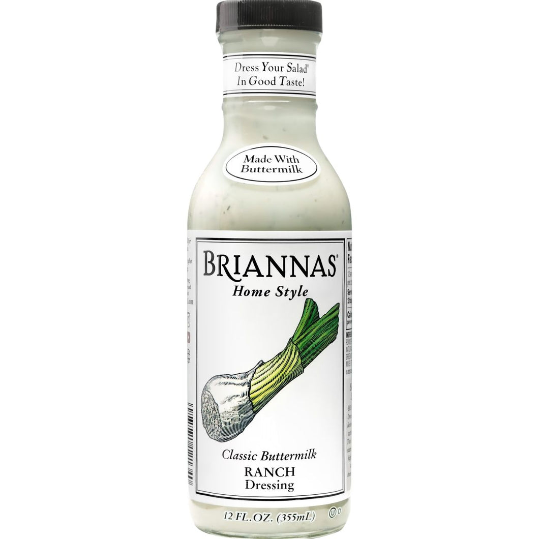 Briannas Home Style Classic Buttermilk Ranch Dressing 355ml