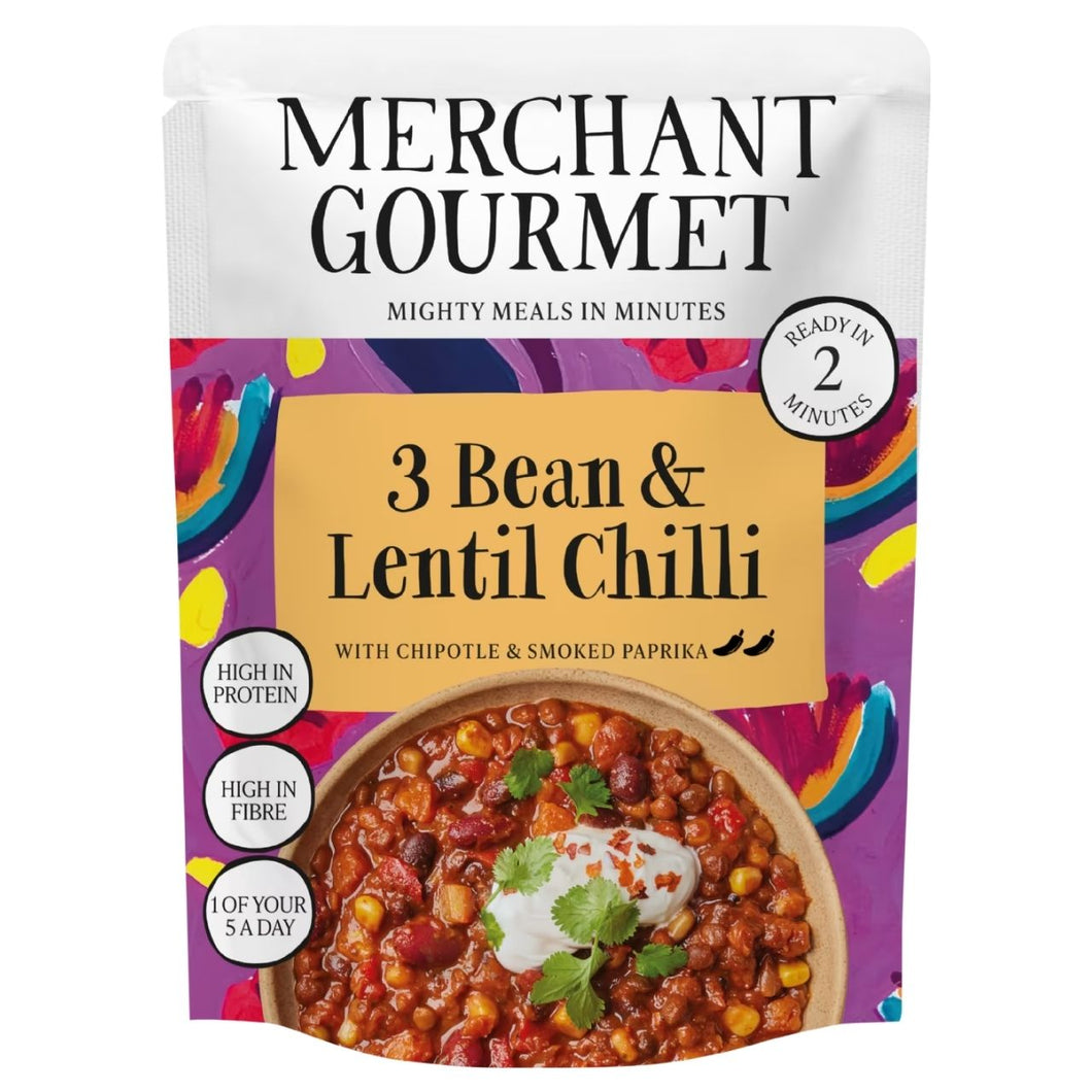 Merchant Gourmet 3 Bean & Lentil Chilli 280g