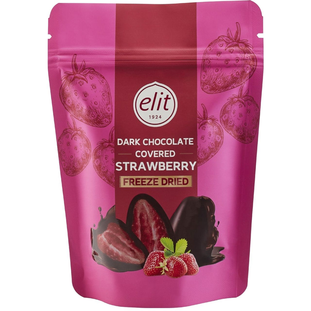Elit Dark Chocolate Covered Strawberry - Freeze Dried 80g