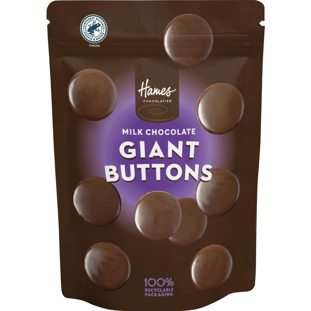 Hames Milk Chocolate Giant Buttons 100g