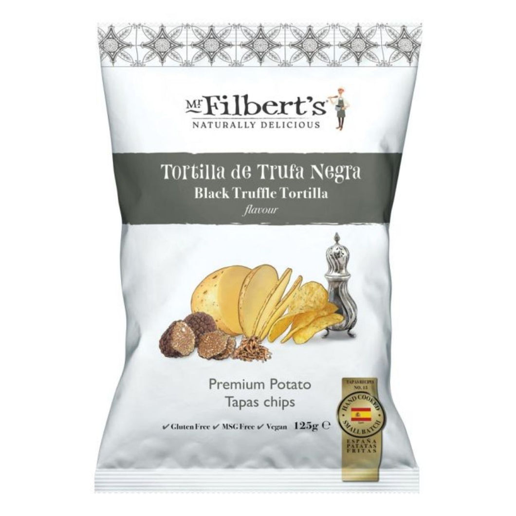 Mr Filberts Black Truffle Tortilla Crisps 125g