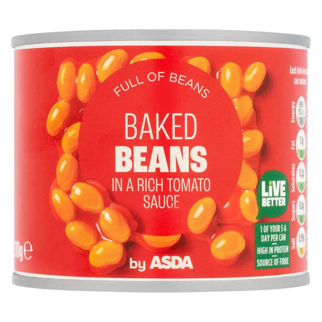 ASDA Baked Beans in a Rich Tomato Sauce 210g