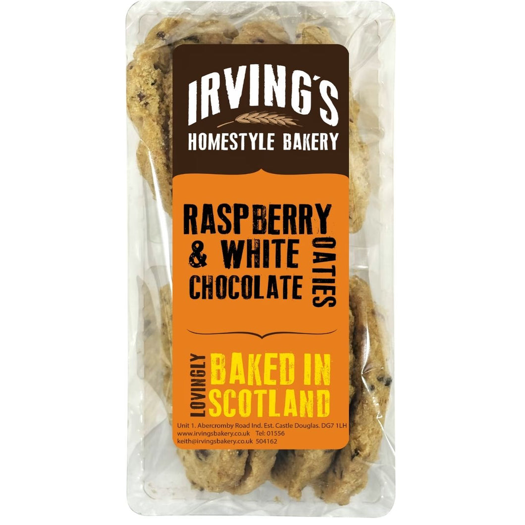 Irving's Raspberry & White Chocolate Oaties 200g