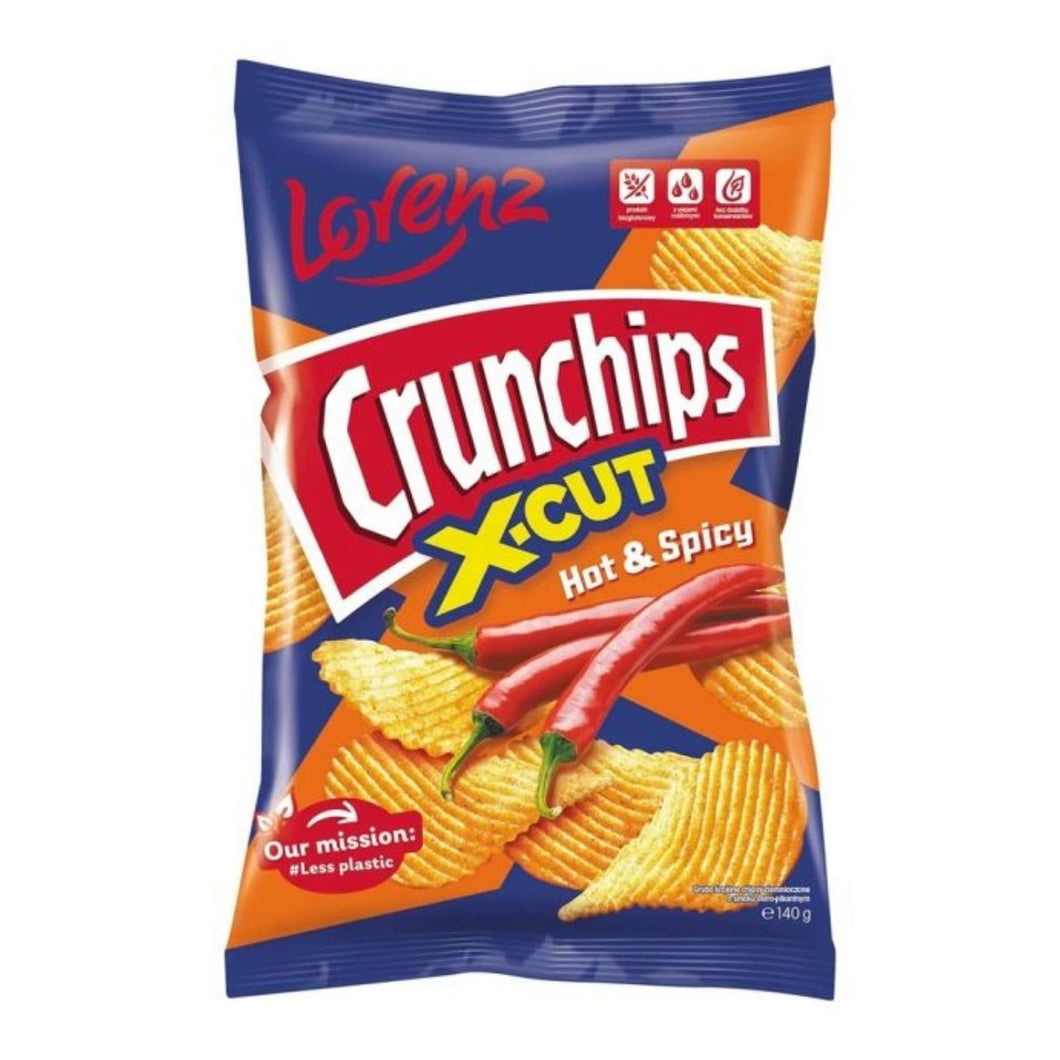Lorenz Crunchips X-Cut Hot & Spicy  130g