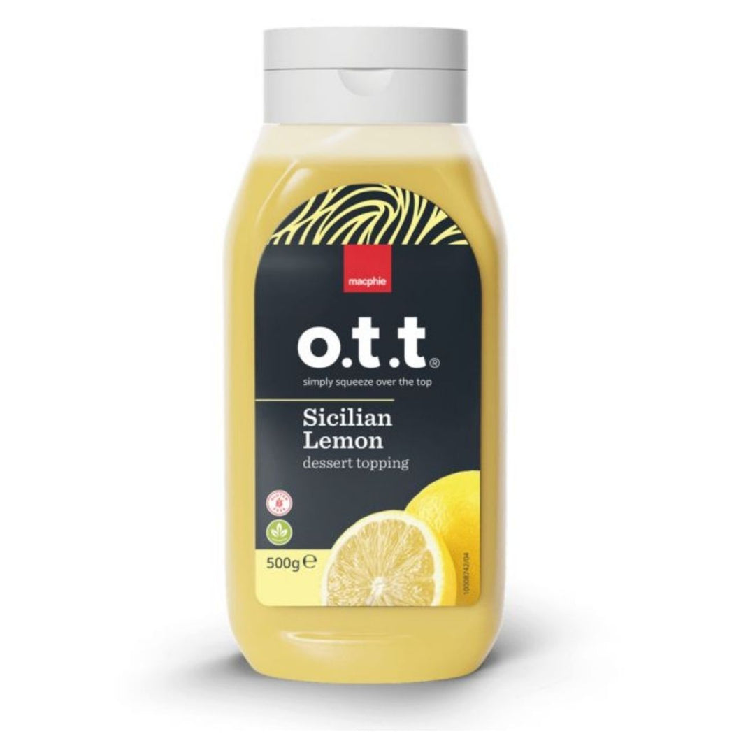 Macphie o.t.t Sicilian Lemon Dessert Topping Sauce 500g