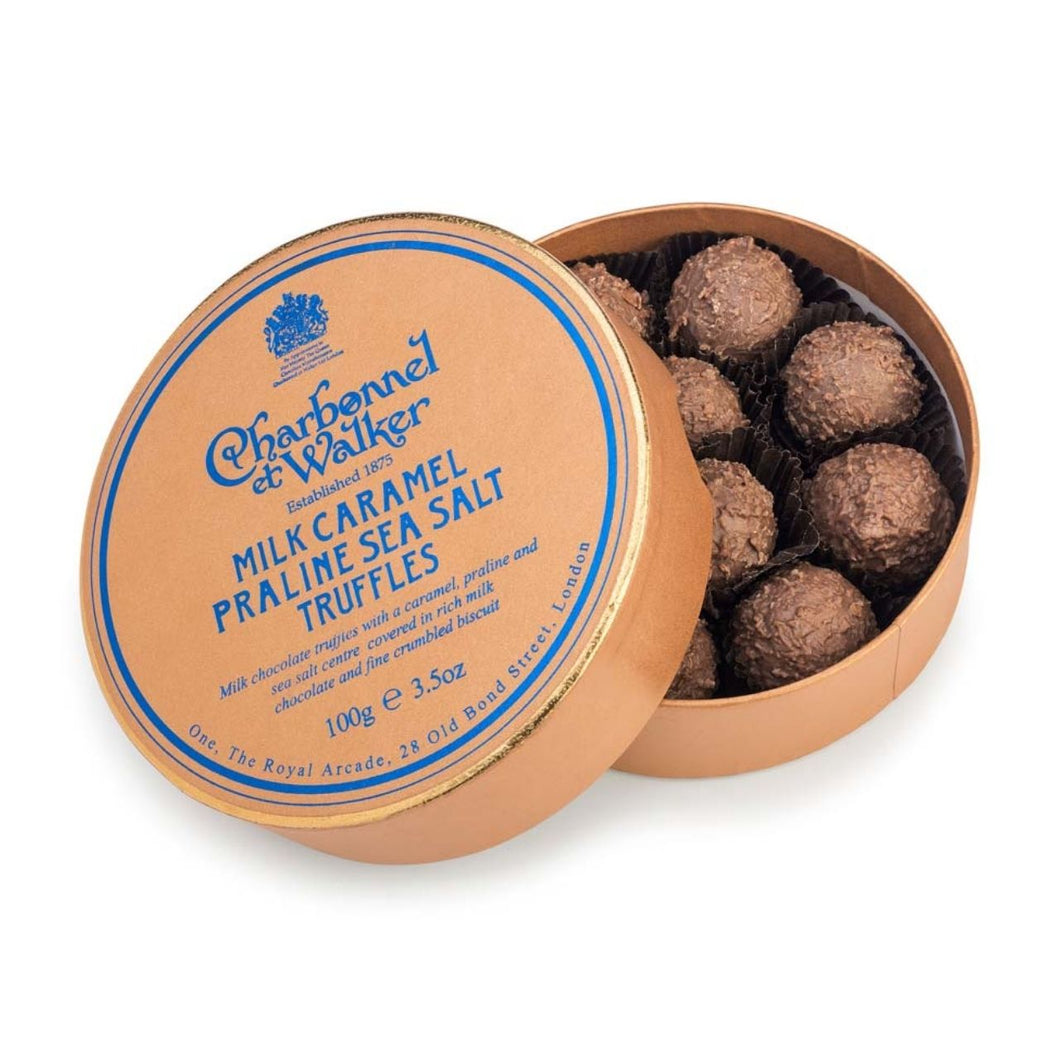 Charbonnel et Walker  Milk Sea Salt Caramel Praline Chocolate Truffles 100g