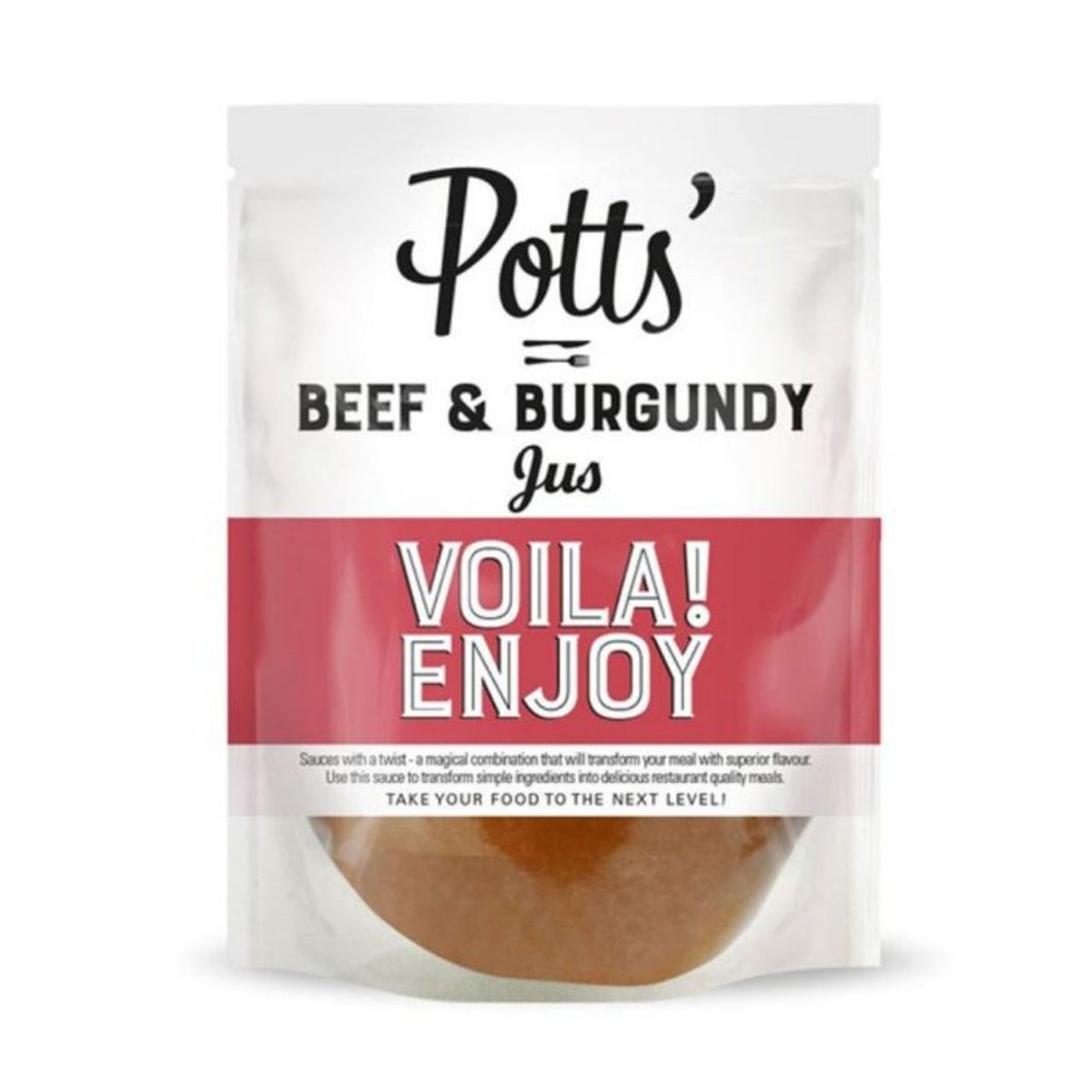 Potts Beef & Burgundy Pour Over Sauce  250g