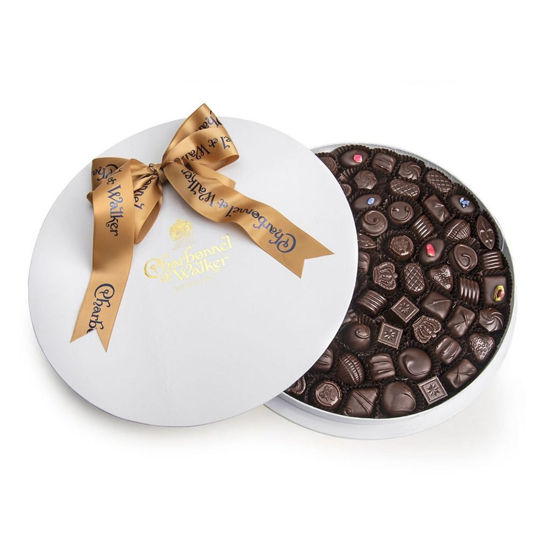 Charbonnel et Walker Boite Blanche Fine Dark Chocolate Selection 1000g (with alcohol)
